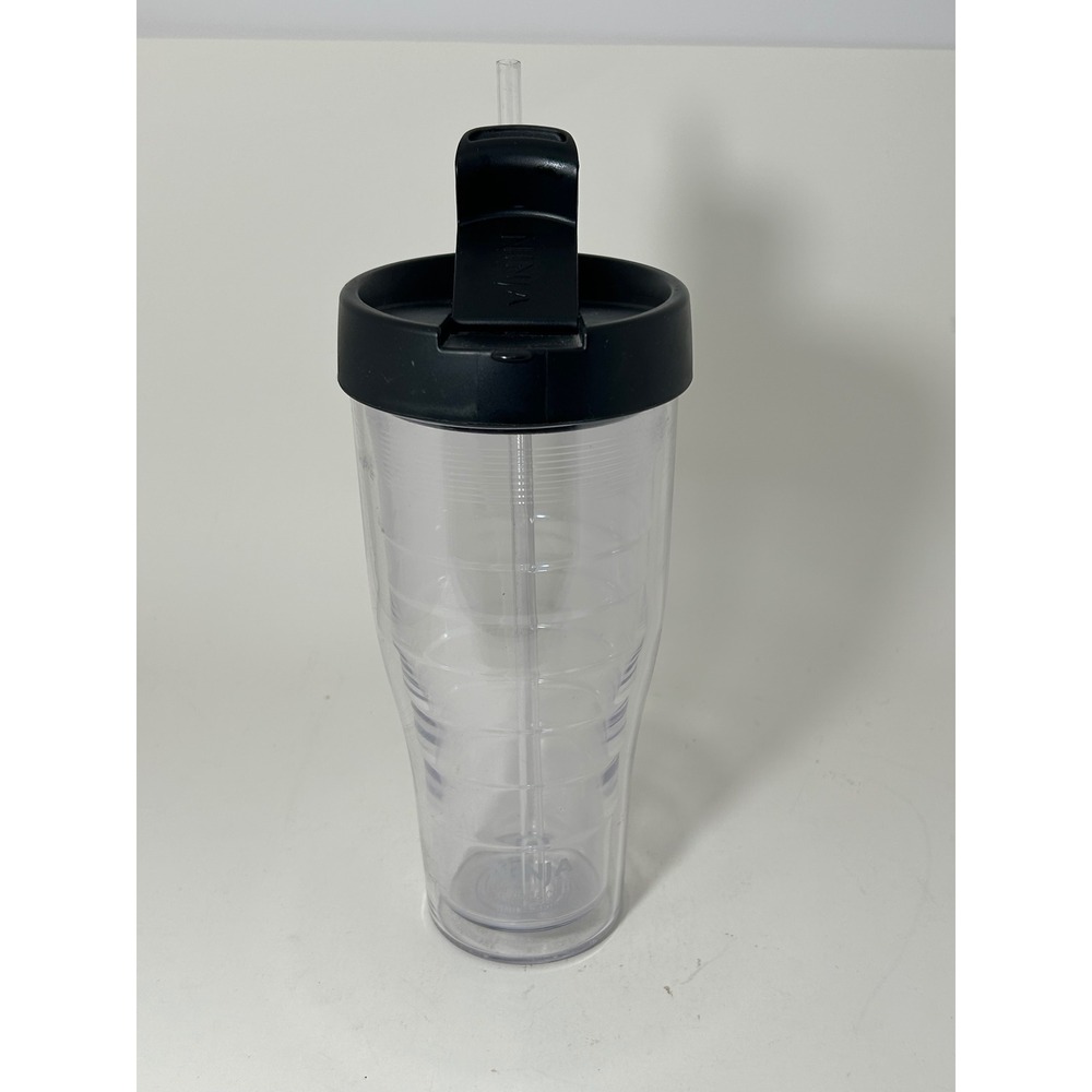 Ninja XL Hot & Cold Multi-Serve Tumbler Clear Insulated Travel Mug with‎ Straw